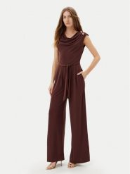Rinascimento Kombinezon CFC0123484003 Brązowy Regular Fit. Brązowe sukienki Rinascimento, xl, bez wzorów, z syntetyku, bez kołnierzyka, bez ramiączek. Za 479.99 zł.