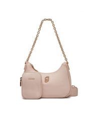 Liu Jo Torebka Ecs S Hobo AA5180 T4559 Różowy. Czerwone listonoszki Liu Jo, bez wzorów, z materiału, bez dodatków. Za 469.99 zł.