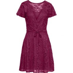 Sukienka koronkowa bonprix jeżynowy. Sukienki marki Marie Zélie. Za 149.99 zł.