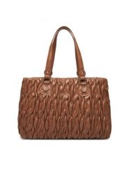 Liu Jo Torebka Ecs M Tote AF5014 E0457 Brązowy. Brązowe shopper bag Liu Jo, bez wzorów, ze skóry, bez dodatków. Za 579.99 zł.