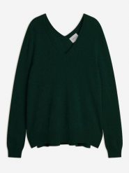 Perfect Cashmere Kaszmirowy sweter "Lova" w kolorze zielonym rozmiar: M. Zielone swetry Perfect Cashmere, m, bez wzorów, z kaszmiru, bez ramiączek. Za 347.99 zł.