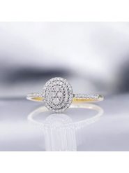 CARATELLI Złoty pierścionek "Beauty Queen" z diamentami rozmiar: 54. Żółte pierścionki CARATELLI, z diamentem, złote. Za 1,308.51 zł.