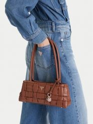 Guess Torebka HWWG80 72080 Brązowy. Brązowe torebki klasyczne Guess, z aplikacjami, ze skóry, bez dodatków. Za 369.99 zł.