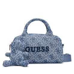 Torebka Guess. Niebieskie torebki klasyczne Guess, z aplikacjami, bez dodatków. Za 344.99 zł.