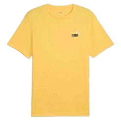T-shirt Puma 684717-55 unisex. Żółte t-shirty Puma, bez wzorów, z syntetyku, sportowe, bez kołnierzyka, bez ramiączek. Za 93.60 zł.