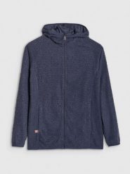 4F Bluza trekkingowa Primaloft Active damska - szara S. Szare bluzy 4f, l, bez wzorów, z materiału, klasyczne, bez ramiączek, z kapturem. W wyprzedaży za 169.99 zł.