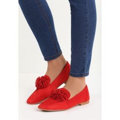 Czerwone Mokasyny Gumshoeing. Mokasyny marki Born2be. Za 49.99 zł.
