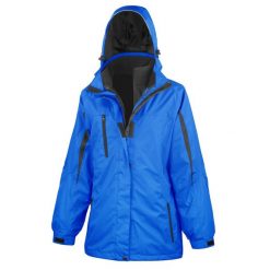 Kurtka Damska Journey 3 W 1. Czarne kurtki RESULT, m, bez wzorów, z materiału, z kapturem. Za 402.99 zł.