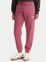 Reebok Spodnie dresowe Erika RK25164CCW Różowy Regular Fit. Czerwone spodnie sportowe Reebok, bez wzorów, z dresówki. Za 199.99 zł.