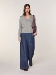 Rodier Wełniany sweter w kolorze szarym rozmiar: S. Szare swetry Rodier, s, bez wzorów, z koronki, bez ramiączek. Za 304.99 zł.