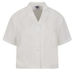 Damska Koszula Seersucker. Białe koszule Urban Classics, m, bez wzorów, bez kołnierzyka, bez ramiączek. Za 189.99 zł.