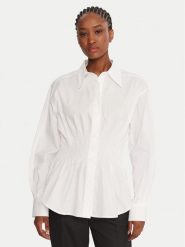 French Connection Koszula 72ZDP Biały Regular Fit. Białe koszule French Connection, bez wzorów, z bawełny, bez kołnierzyka, bez ramiączek. Za 229.99 zł.