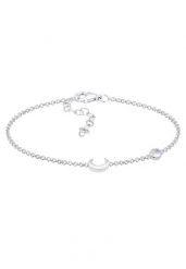 Elli Damski Półksiężyc gwiazdy filigranowy z kamieniem księżycowym w pozłacanym srebrze 925 Sterling Silver Bransoletki 1 ct. Szare bransoletki Elli, z kamieniem księżycowym, pozłacane. Za 208.99 zł.