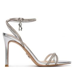 Sandały Steve Madden. Szare sandały Steve Madden, bez wzorów, bez obcasa, na szpilce, bez zapięcia. Za 519.99 zł.