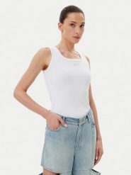 PINKO Top 100807 A2OF Z04 Biały Regular Fit. Białe topy Pinko, l, bez wzorów, z bawełny, bez kołnierzyka, bez ramiączek. Za 269.99 zł.