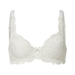 Cellbes Biustonosz z fiszbinami Maria złamana biel female biały 75B. Białe biustonosze sportowe Cellbes, bez wzorów, z koronki. Za 79.00 zł.