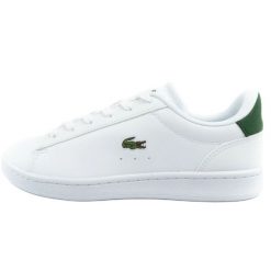 Buty Lacoste Carnab 748SUJ00011R5 białe. Białe buty treningowe bez wzorów, ze skóry ekologicznej, bez zapięcia. Za 518.78 zł.