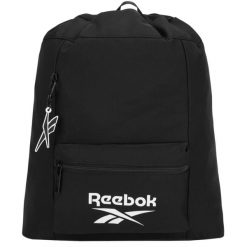 Plecak sportowo-turystyczny dla dorosłych RBK Backpack pojemność 17 L. Czarne plecaki Reebok, bez wzorów, bez dodatków. Za 99.99 zł.
