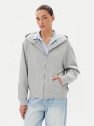 Tommy Hilfiger Bluza UW0UW05772 Szary Regular Fit. Szare bluzy Tommy Hilfiger, s, bez wzorów, z bawełny, bez kaptura. Za 249.99 zł.