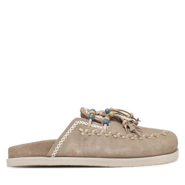 Klapki Bronx. Brązowe klapki Bronx, bez wzorów, bez obcasa, bez zapięcia. Za 309.99 zł.
