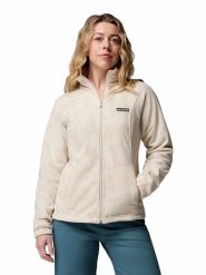 Columbia Kurtka polarowa "Benton Springs" w kolorze beżowym rozmiar: XL. Brązowe kurtki Columbia, xl, bez wzorów, z polaru, bez kaptura. Za 144.95 zł.