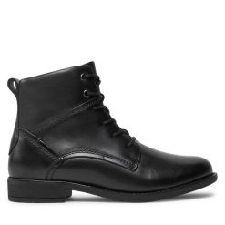Botki Josef Seibel. Czarne botki Josef Seibel, bez wzorów, bez obcasa, na płaskiej podeszwie, bez zapięcia. Za 369.99 zł.