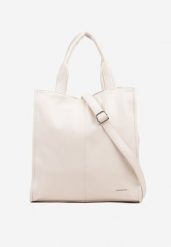 Beżowa Duża Torebka Shopper Tote z Regulowanym Paskiem Sorielleza. Brązowe shopper bag Renee, bez wzorów, z jeansu, biznesowe, na ramię, duże, bez dodatków. W wyprzedaży za 135.99 zł.