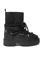 Tommy Hilfiger Śniegowce FW0FW08085 Czarny. Czarne śniegowce Tommy Hilfiger, bez wzorów, ze skóry, bez zapięcia. Za 949.99 zł.
