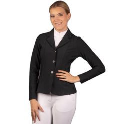 Damska kurtka konkursowa Harry's Horse Onyx. Czarne kurtki HARRYS HORSE, s, bez wzorów, z elastanu, bez kaptura. Za 574.00 zł.