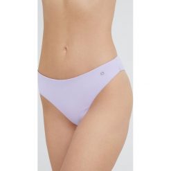 Only brazyliany kąpielowe Olli kolor fioletowy. Fioletowe bikini ONLY, bez wzorów. W wyprzedaży za 44.99 zł.