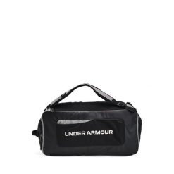 Torba Under Armour Contain Duo Medium BP Duffle - castlerock medium/black/white. Czarne torby podróżne Under Armour, bez wzorów. Za 314.99 zł.