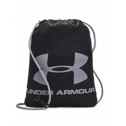 Worek Sportowy Under Armour Na Obuwie, Siłownię, Plecak Soft Ozsee Sackpack. Czarne buty treningowe Under Armour, bez wzorów, bez zapięcia, na fitness i siłownię. Za 52.99 zł.