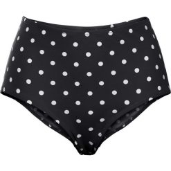 Figi bikini, szybko schnące bonprix czarno-biały w kropki. Czarne bikini bonprix, bez wzorów. Za 59.99 zł.