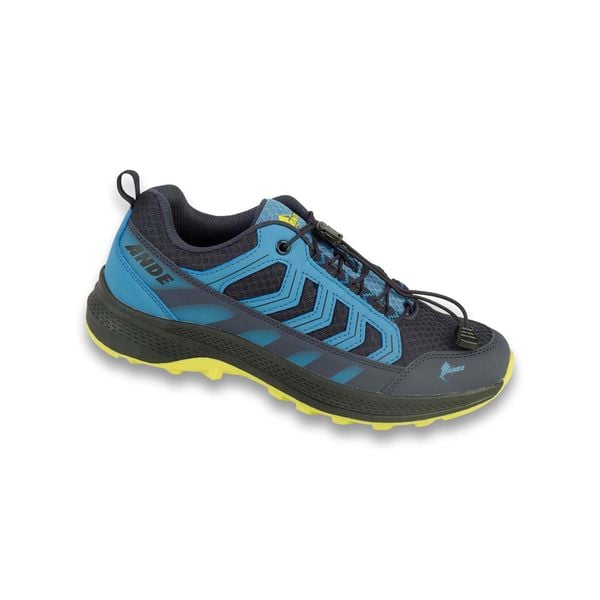 Buty Outdoor Ande Canzo Dorośli. Niebieskie buty trekkingowe Ande, bez wzorów, bez zapięcia, outdoorowe. Za 228.99 zł.