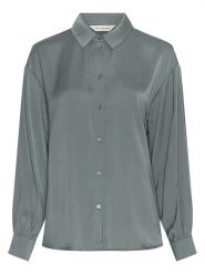 MOSS COPENHAGEN Koszula w kolorze zielonym rozmiar: L/XL. Zielone koszule Moss Copenhagen, l, bez wzorów, bez kołnierzyka, bez ramiączek. Za 134.95 zł.