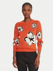 French Connection Sweter 78ZBL Pomarańczowy Regular Fit. Brązowe swetry French Connection, l, bez wzorów, z syntetyku, bez ramiączek. Za 359.99 zł.