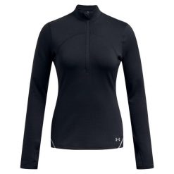 Bluza Under Armour Vanish Cw Z Zamkiem 1/2 Damskie. Czarne bluzy bez kaptura Under Armour, l, bez wzorów, z dzianiny, bez kaptura. Za 347.99 zł.