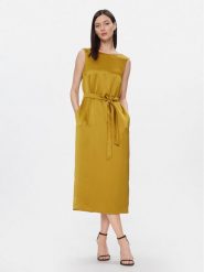 Weekend Max Mara Sukienka codzienna Baiardo 2415221021 Żółty Regular Fit. Żółte sukienki Weekend Max Mara, na co dzień, bez wzorów, z syntetyku, bez kołnierzyka, bez ramiączek, proste. Za 669.99 zł.
