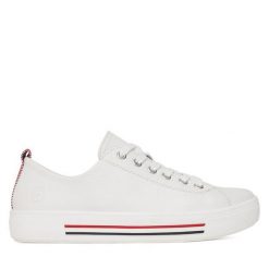 Tenisówki Remonte. Białe trampki Remonte, bez wzorów, bez zapięcia. Za 359.99 zł.