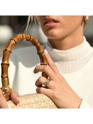 OR ÉCLAT Złoty pierścionek "Kamina" z kamieniami szlachetnymi rozmiar: 52. Żółte pierścionki Or Éclat, z ametystem, złote. Za 1,435.99 zł.