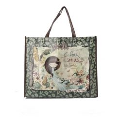 Zielona Stylowa Damska Torba Na Zakupy Anekke. Zielone shopper bag Anekke, bez wzorów, z materiału, eleganckie, bez dodatków. Za 29.99 zł.