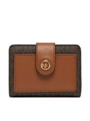 MICHAEL Michael Kors Mały Portfel Damski 32R4G0KF5B Brązowy. Brązowe portfele MICHAEL Michael Kors, bez wzorów, ze skóry. Za 459.99 zł.