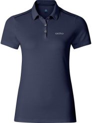 Odlo Funkcyjna koszulka polo "Tina" w kolorze granatowym rozmiar: S. Niebieskie t-shirty sportowe ODLO, s, bez wzorów, z materiału, bez ramiączek, outdoorowe. Za 114.44 zł.