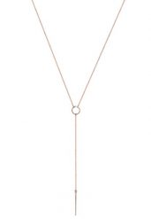 Elli Damski łańcuszek Y Geo Minimal ze srebra próby 925 Sterling Silver Naszyjniki 1 ct. Szare łańcuszki Elli, z materiału, srebrne. Za 293.99 zł.