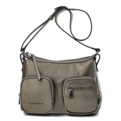 Szara Torebka Hispanitas Stylowa Listonoszka Damska. Szare listonoszki Hispanitas, bez wzorów, ze skóry ekologicznej, eleganckie, na ramię, bez dodatków. Za 404.99 zł.