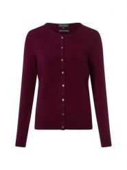 Franco Callegari Kardigan damski z zawartością kaszmiru Kobiety czerwony marmurkowy, L. Czerwone swetry Franco Callegari, l, bez wzorów, z bawełny, bez ramiączek. Za 299.95 zł.