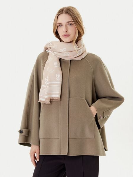 HUGO Chusta Alyin 50517684 Brązowy. Brązowe chusty Hugo, bez wzorów. Za 199.99 zł.