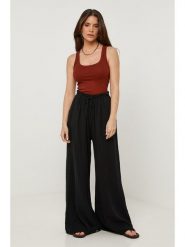 Lin Passion Lniane spodnie w kolorze czarnym rozmiar: 34/36. Czarne spodnie materiałowe Lin Passion, bez wzorów, ze lnu, klasyczne, z standardowym stanem. Za 108.99 zł.