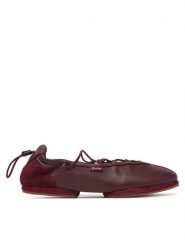 Polo Ralph Lauren Baleriny Ballerina Sneaker 804P08221003 Bordowy. Czerwone baleriny Polo Ralph Lauren, bez wzorów, ze skóry, bez obcasa, bez zapięcia. Za 859.99 zł.