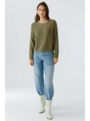 Oui Sweter w kolorze khaki rozmiar: 40. Brązowe swetry Oui, bez wzorów, bez ramiączek. Za 122.38 zł.